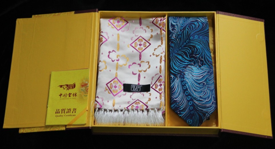 云锦围巾领带套盒